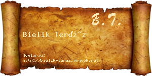Bielik Teréz névjegykártya